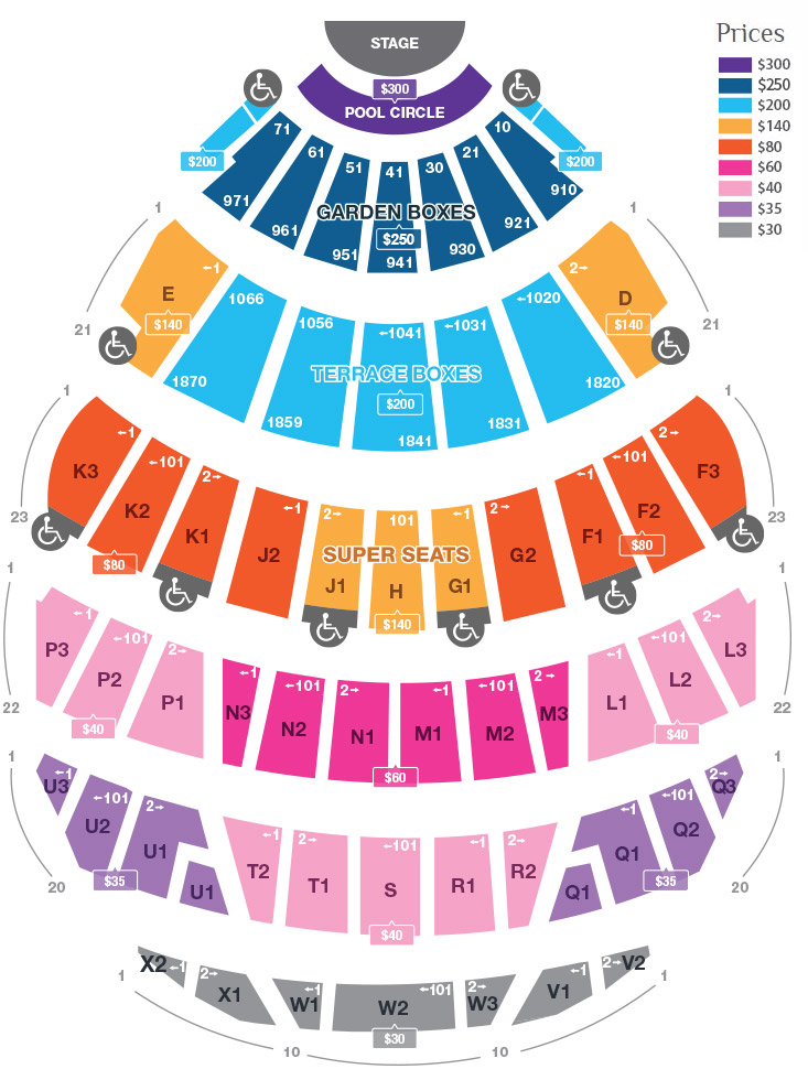 Seating Chart & Prices The Korea Times Music Festival